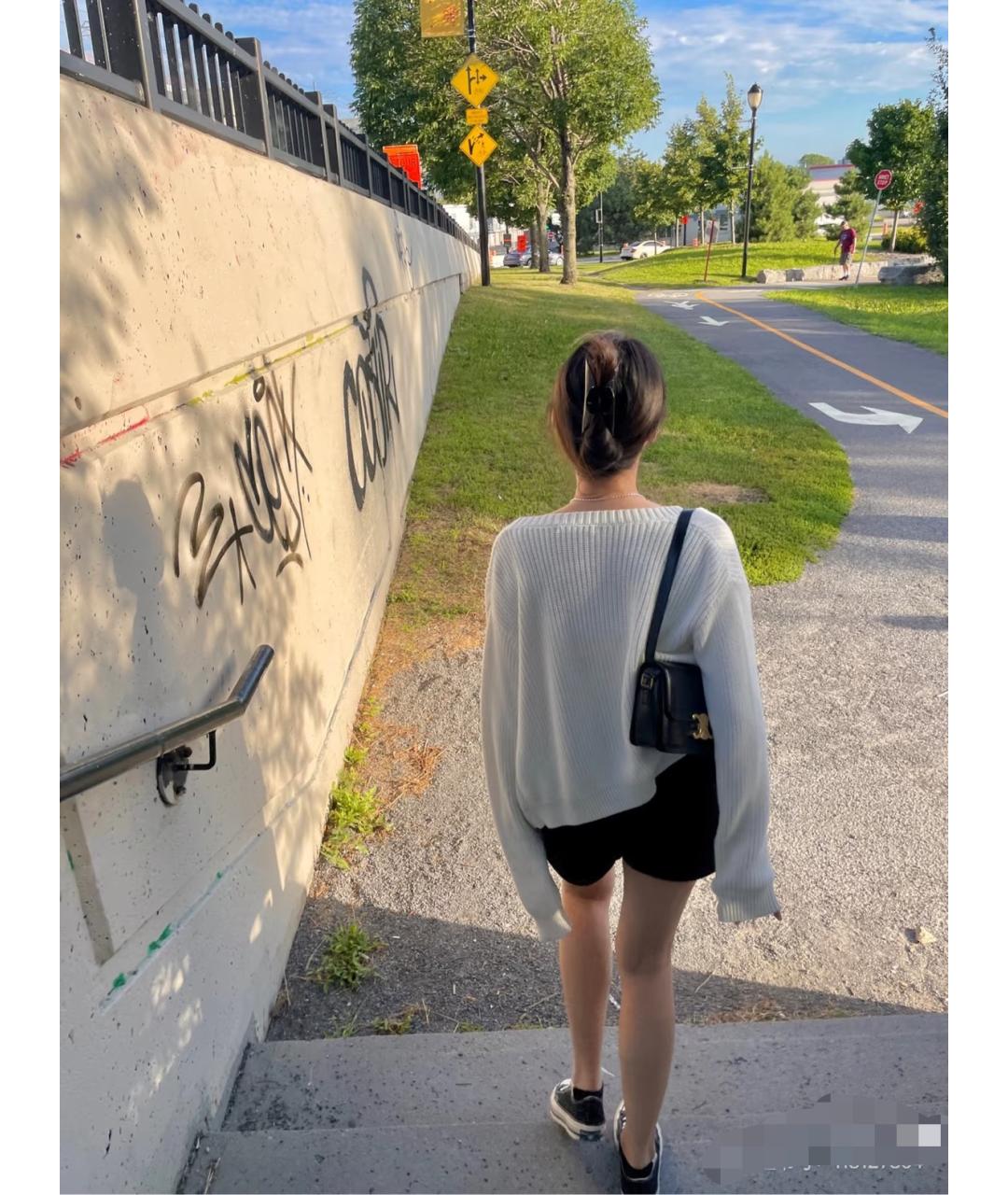 CELINE Черная кожаная сумка через плечо, фото 7