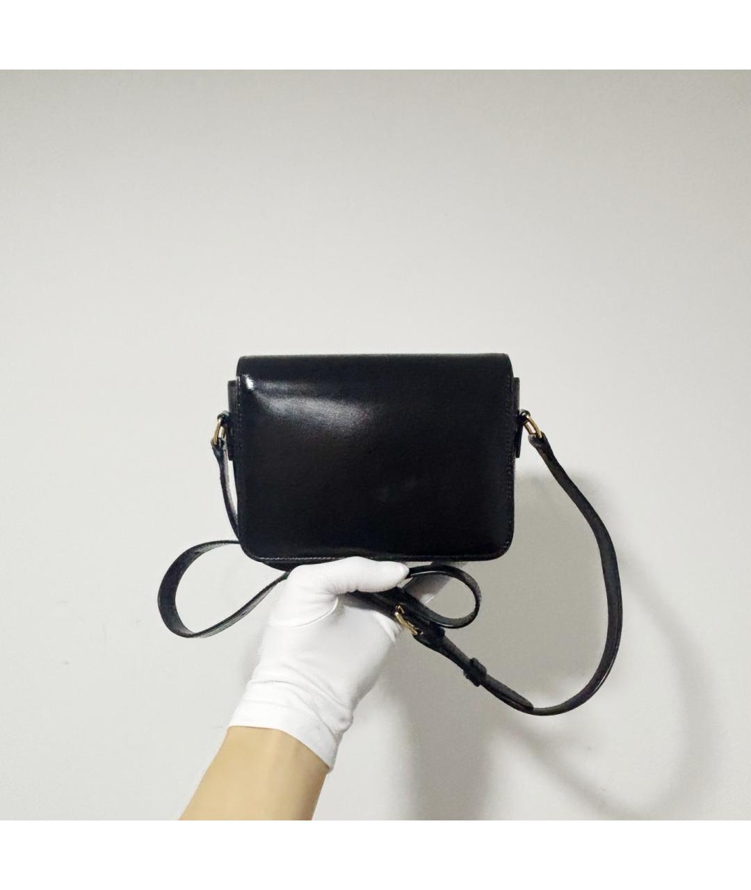 CELINE Черная кожаная сумка через плечо, фото 2