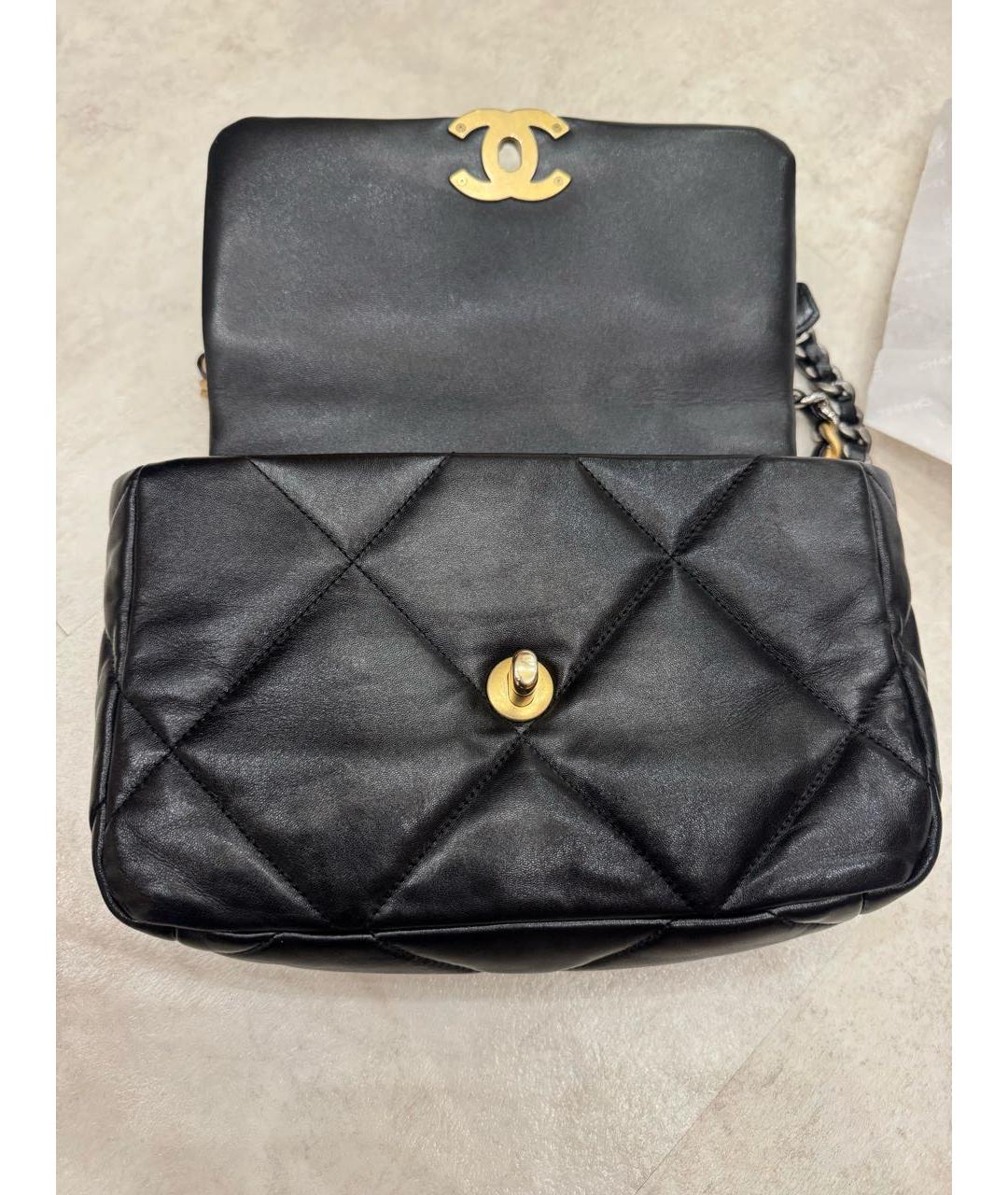 CHANEL Черная кожаная сумка через плечо, фото 7
