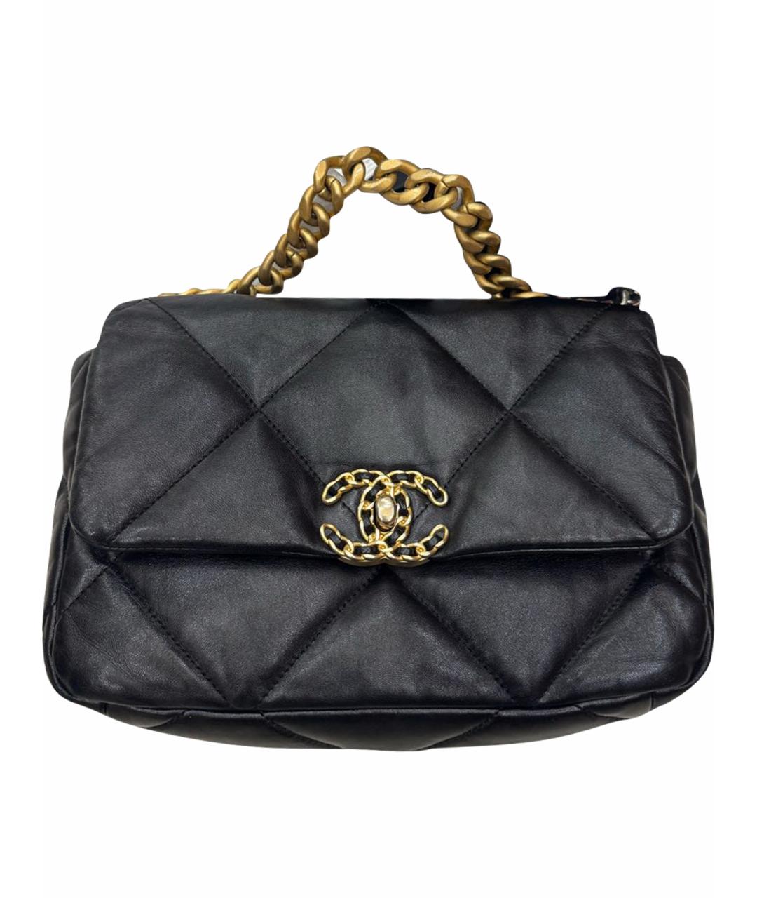 CHANEL Черная кожаная сумка через плечо, фото 1
