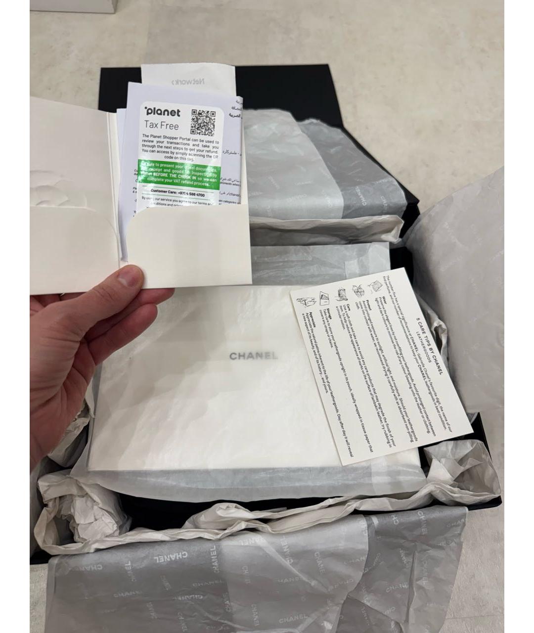 CHANEL Черная кожаная сумка через плечо, фото 6