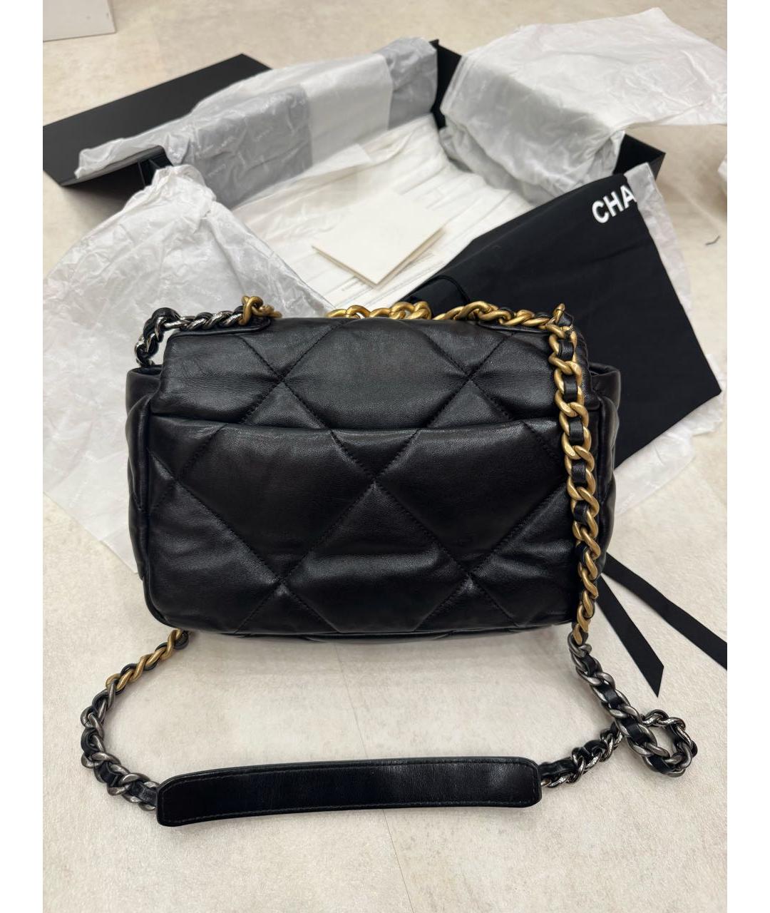 CHANEL Черная кожаная сумка через плечо, фото 2