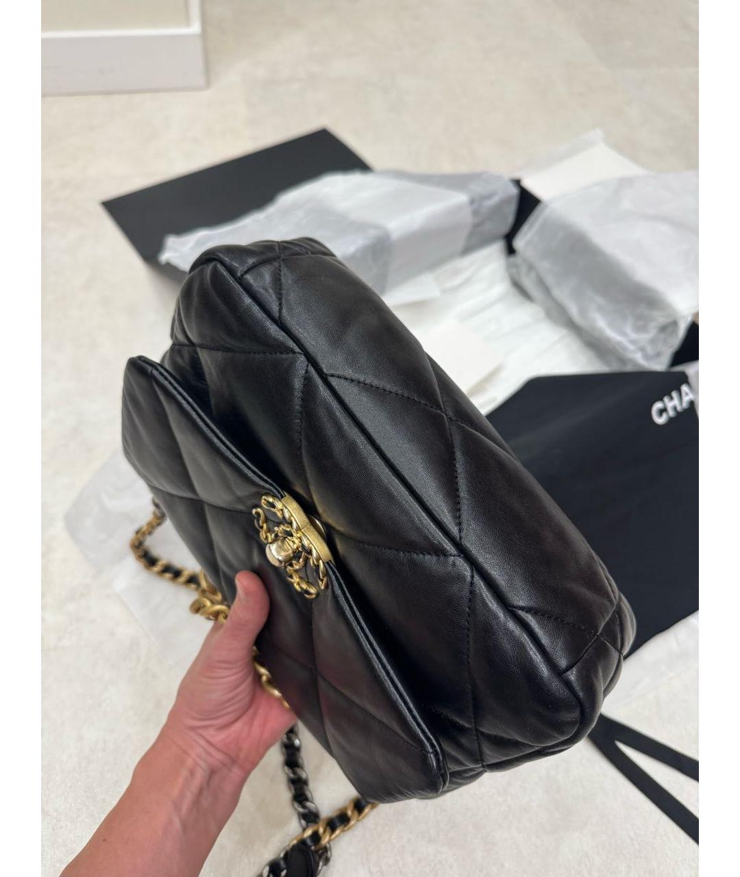 CHANEL Черная кожаная сумка через плечо, фото 3