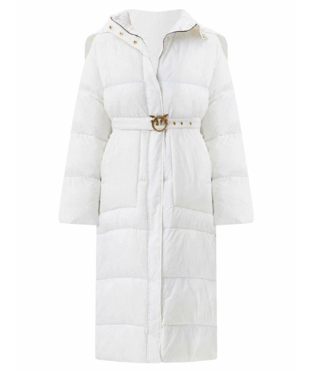 PINKO Белый полиэстеровый пуховик, фото 1