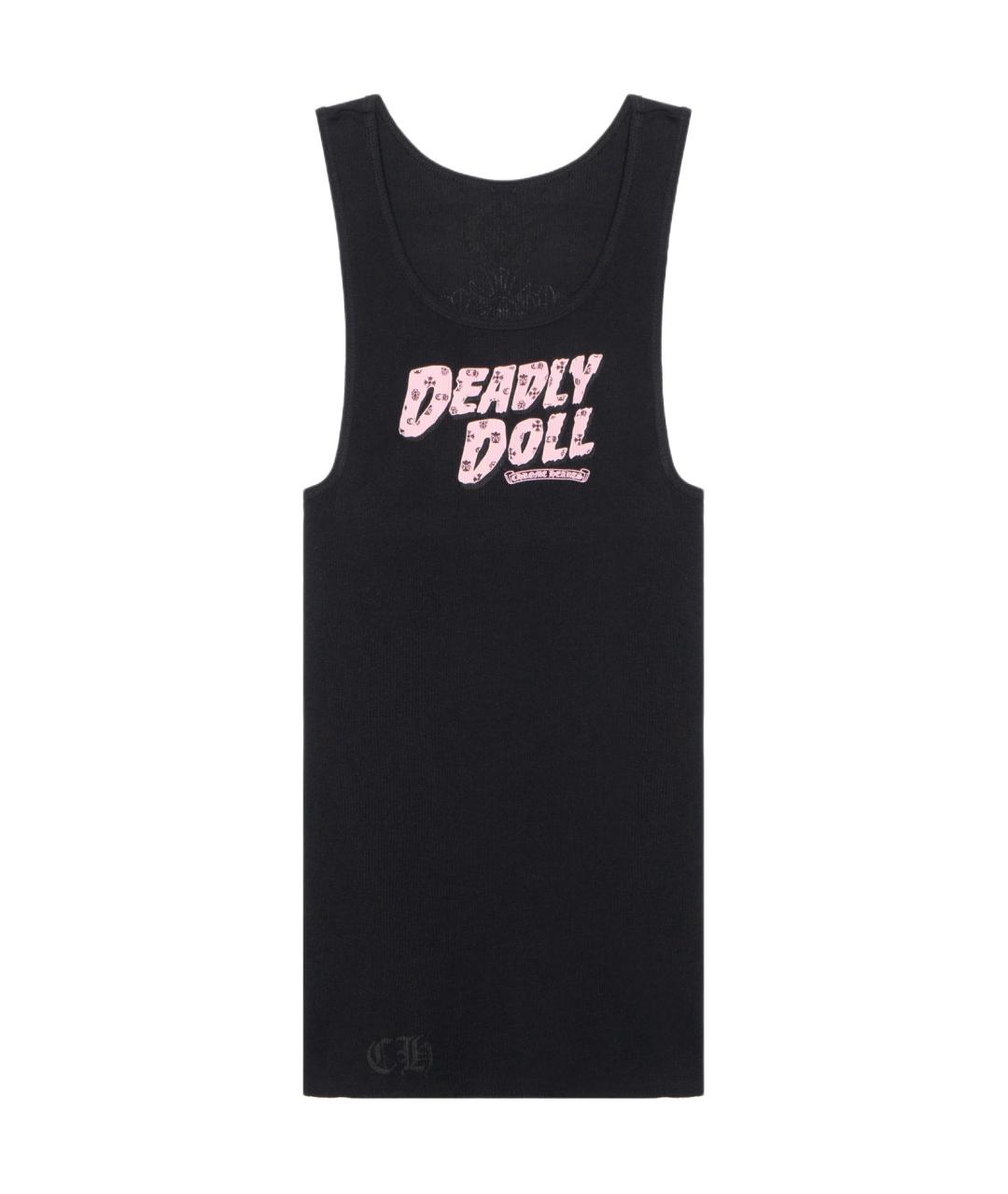 CHROME HEARTS Черная хлопковая майка, фото 1