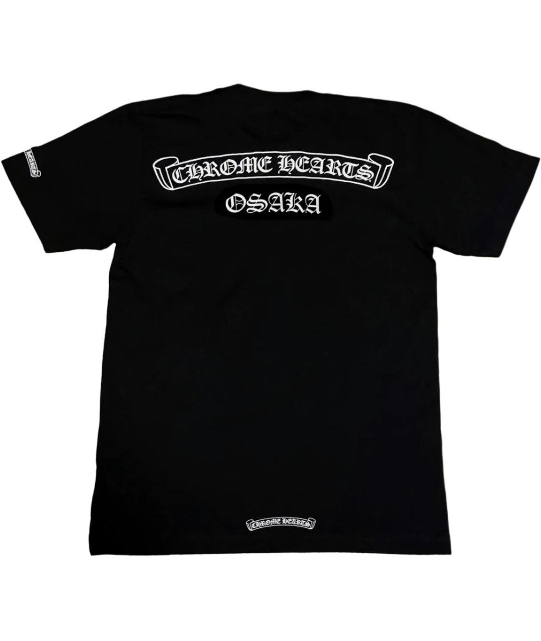 CHROME HEARTS Черная хлопковая футболка, фото 2