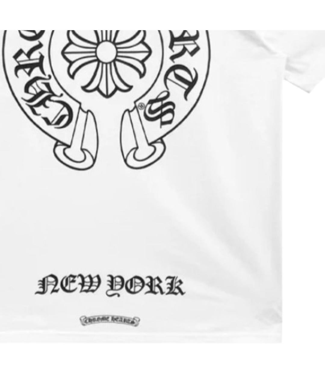 CHROME HEARTS Белая хлопковая футболка, фото 3