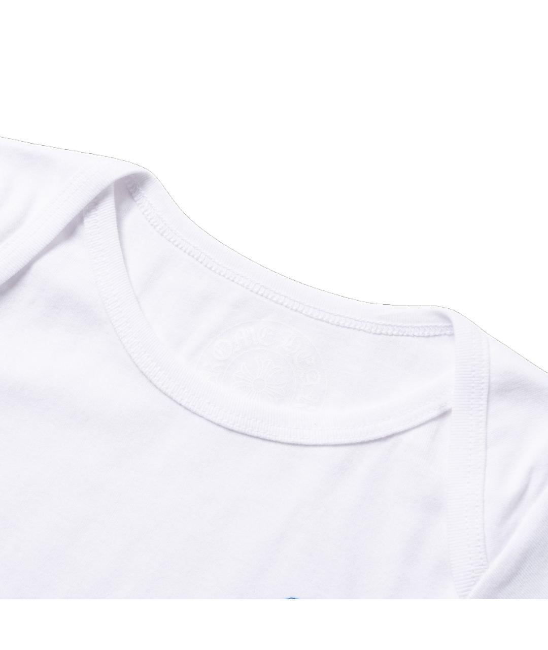 CHROME HEARTS Белая хлопковая футболка, фото 3