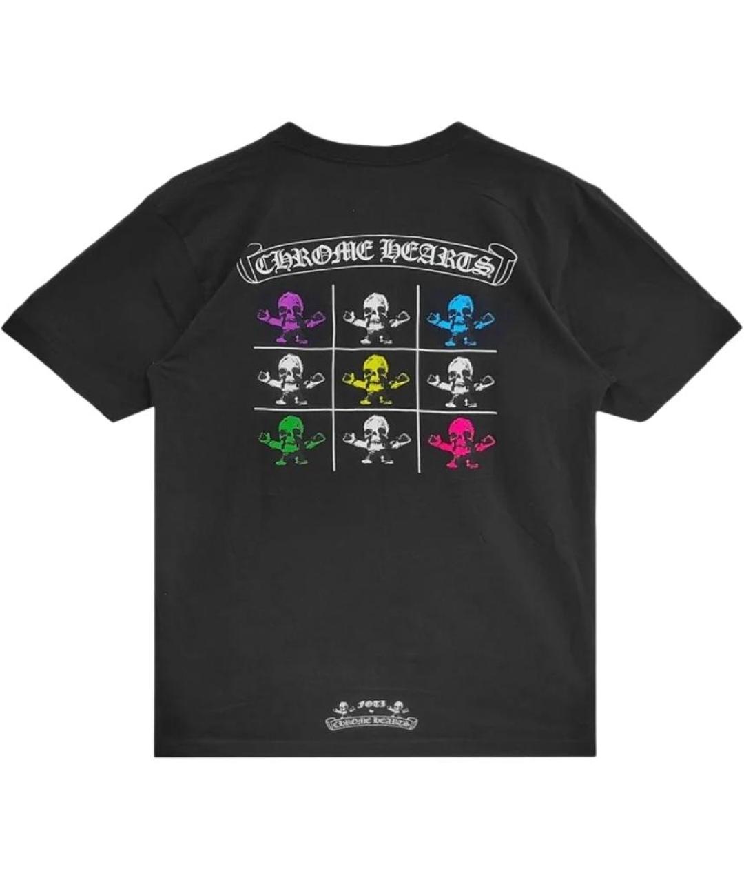 CHROME HEARTS Черная хлопковая футболка, фото 2