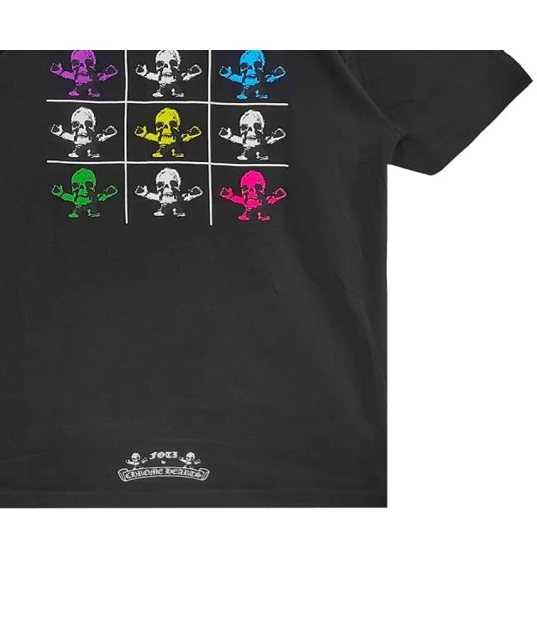 CHROME HEARTS Черная хлопковая футболка, фото 4