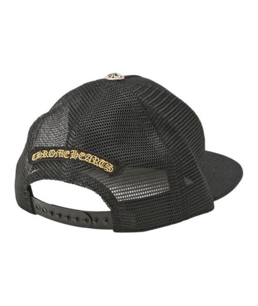 CHROME HEARTS Черная хлопковая кепка, фото 2