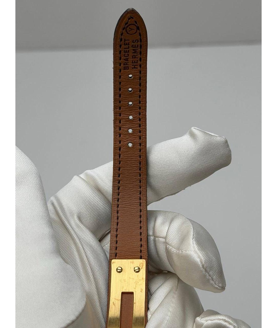 HERMES Золотые позолоченные часы, фото 7