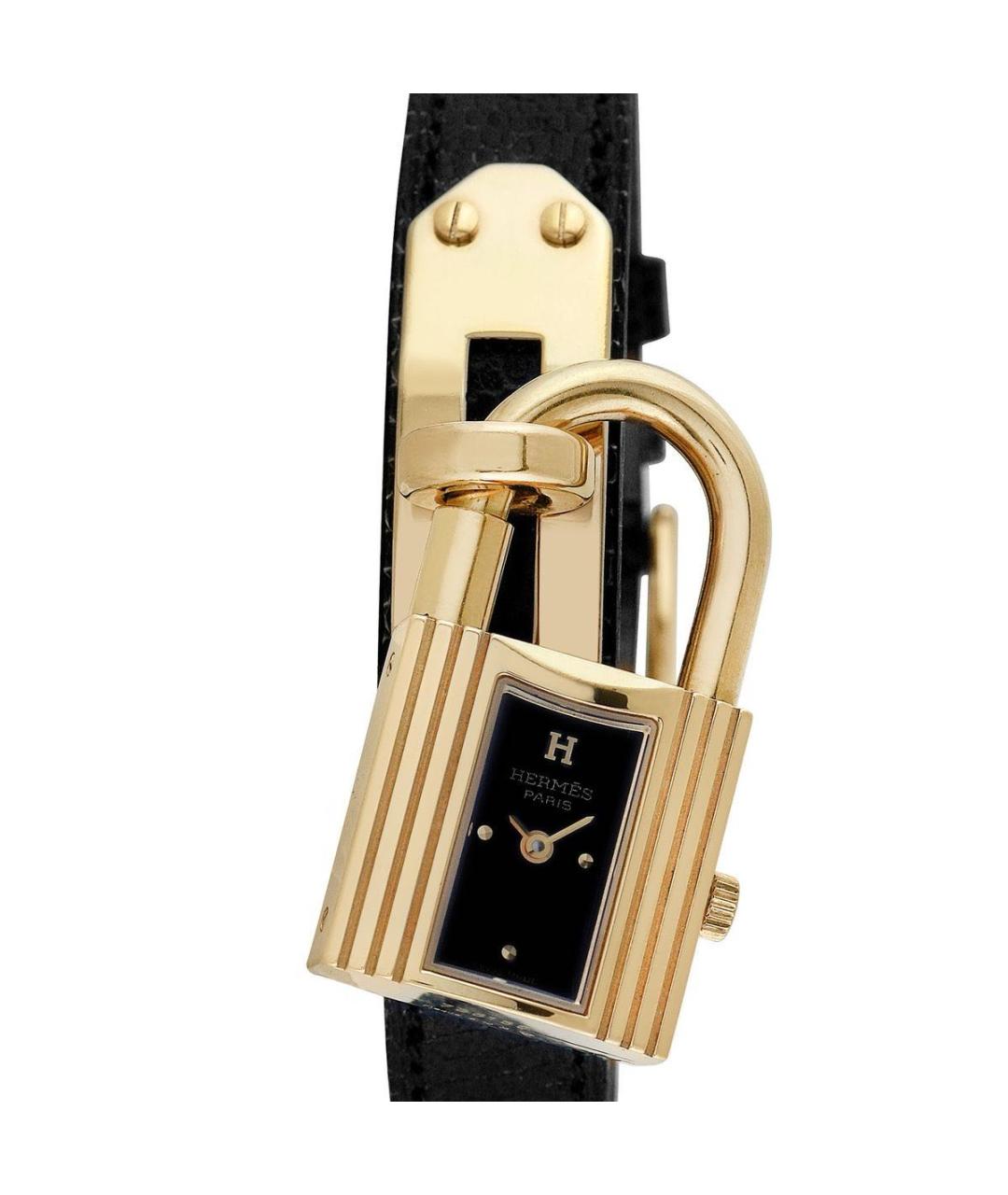 HERMES Золотые позолоченные часы, фото 9