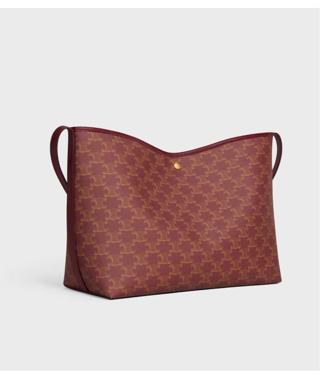 CELINE Бордовая сумка тоут, фото 3