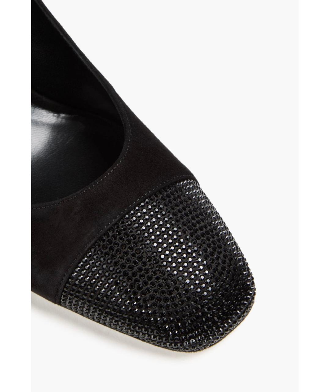 RENE CAOVILLA Черные замшевые туфли, фото 3
