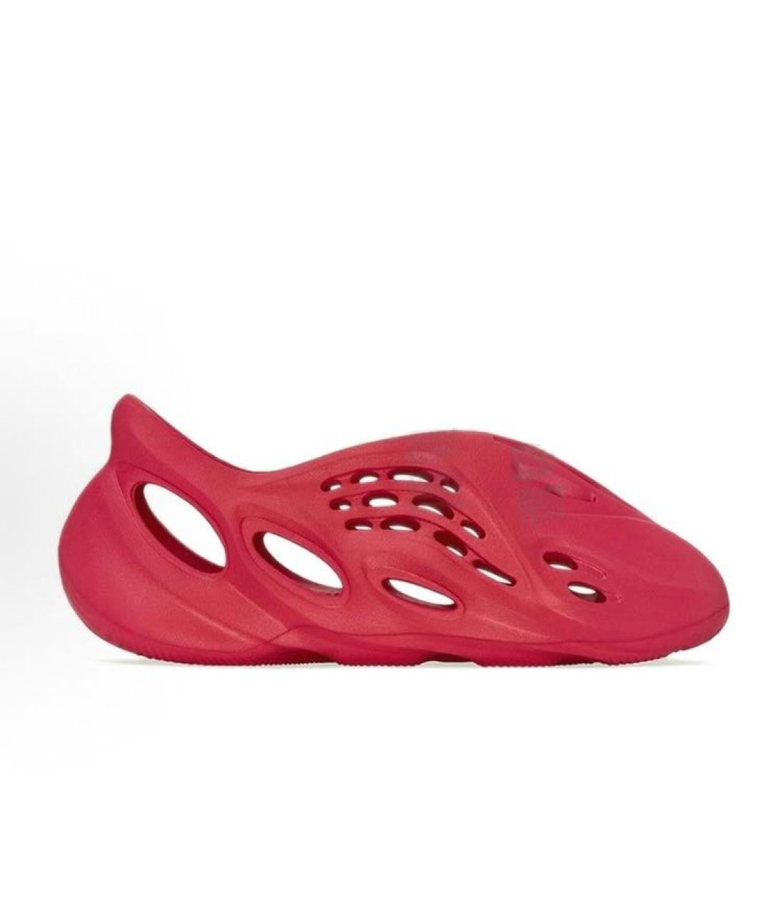 ADIDAS YEEZY Красные резиновые сандалии, фото 7