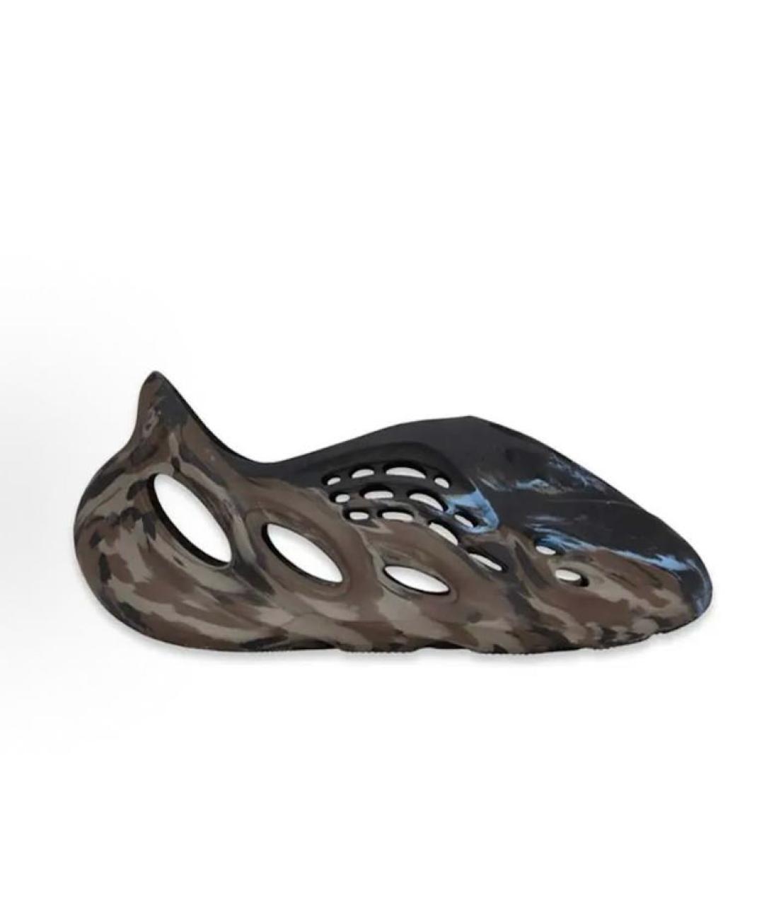 ADIDAS YEEZY Коричневые резиновые низкие кроссовки / кеды, фото 7