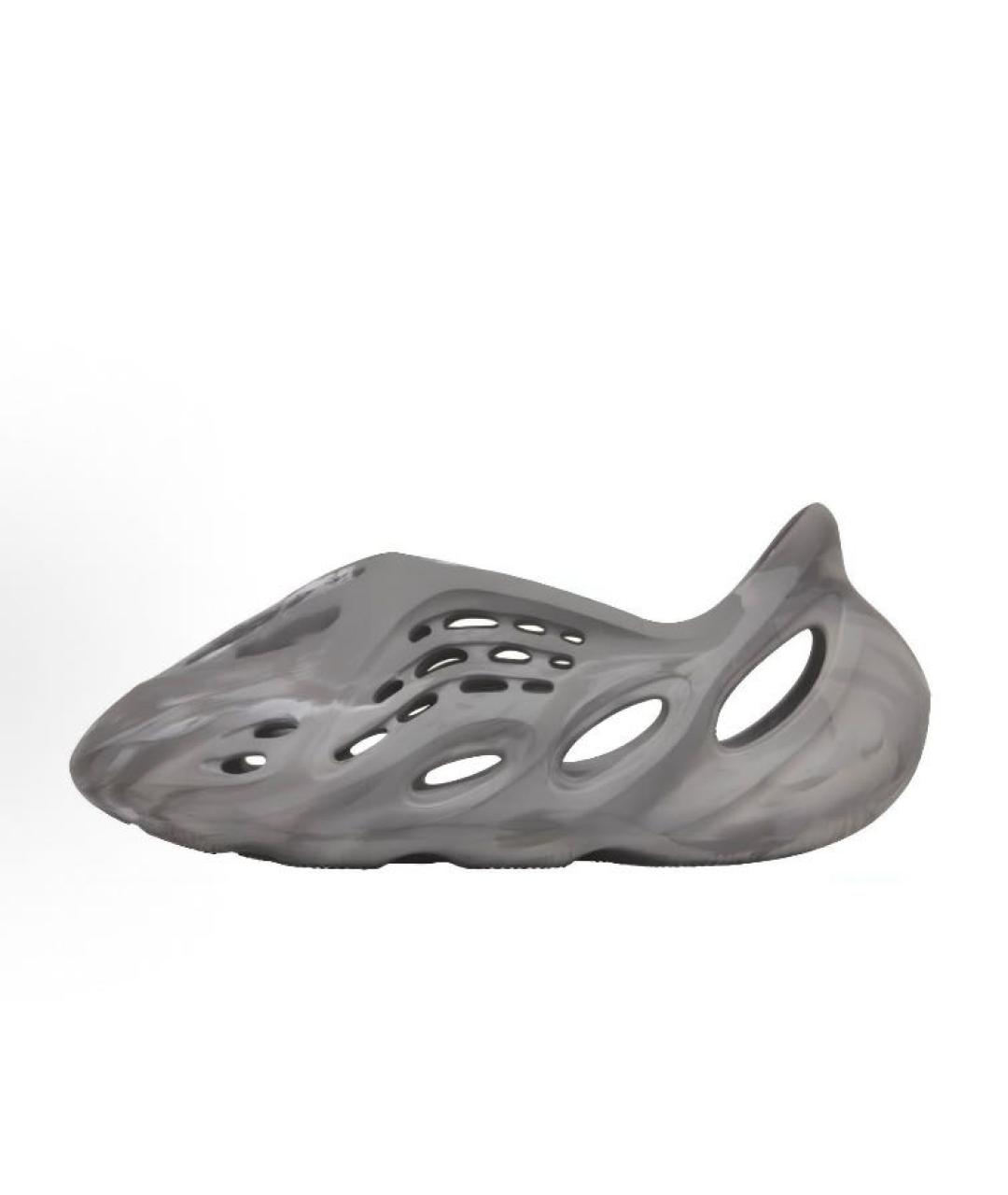 ADIDAS YEEZY Серые резиновые сандалии, фото 2