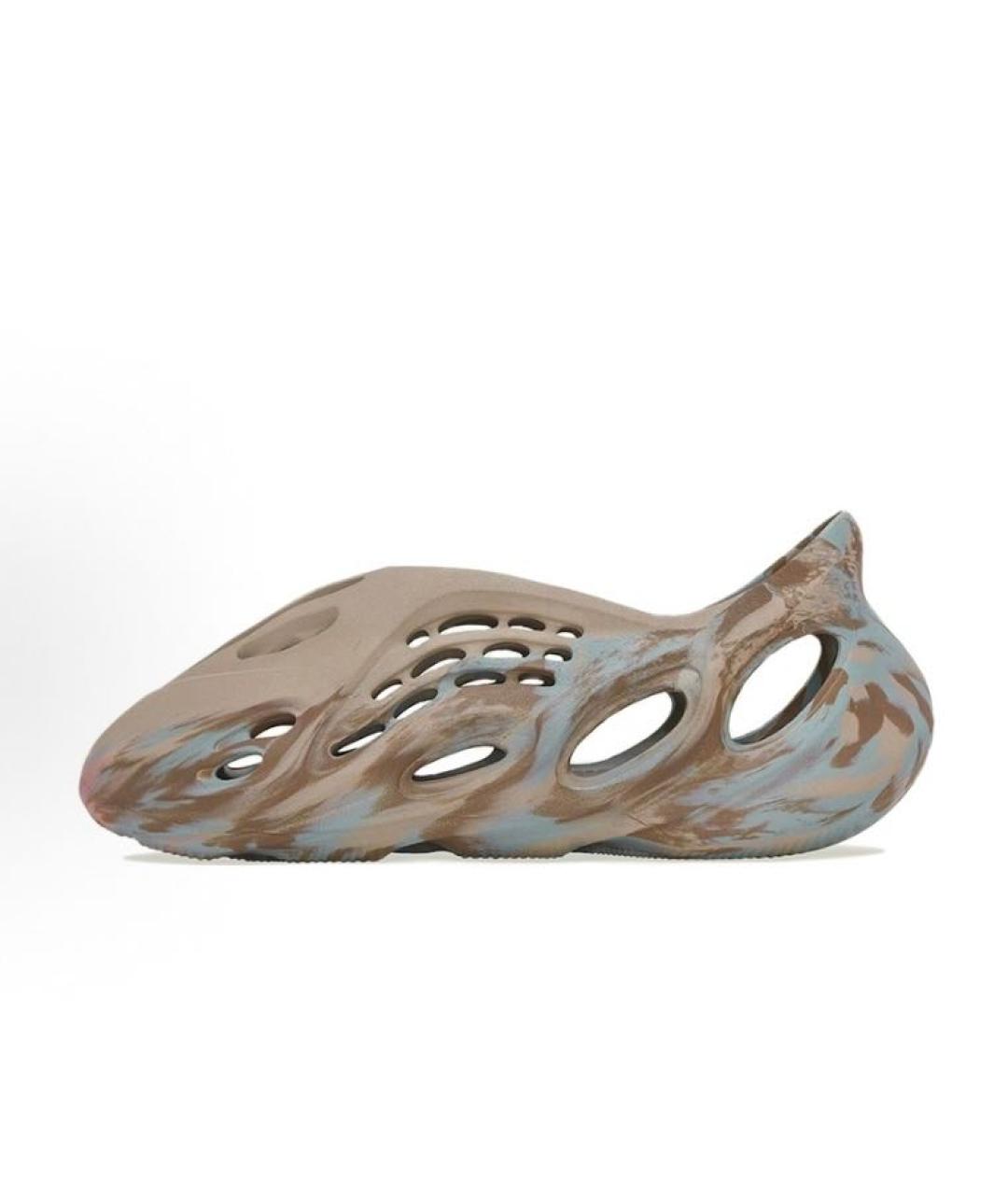 ADIDAS YEEZY Бежевые резиновые сандалии, фото 2