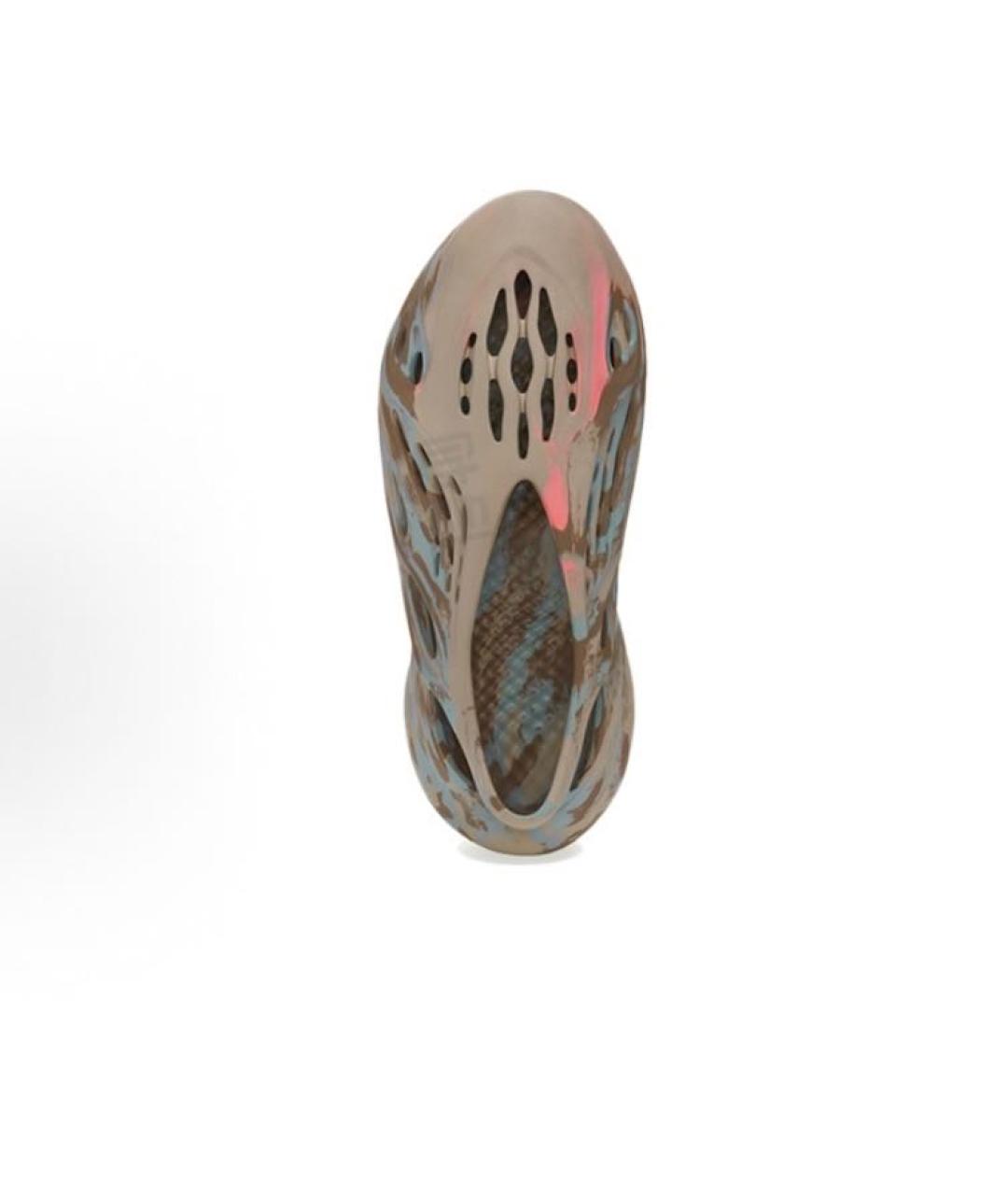 ADIDAS YEEZY Бежевые резиновые сандалии, фото 4