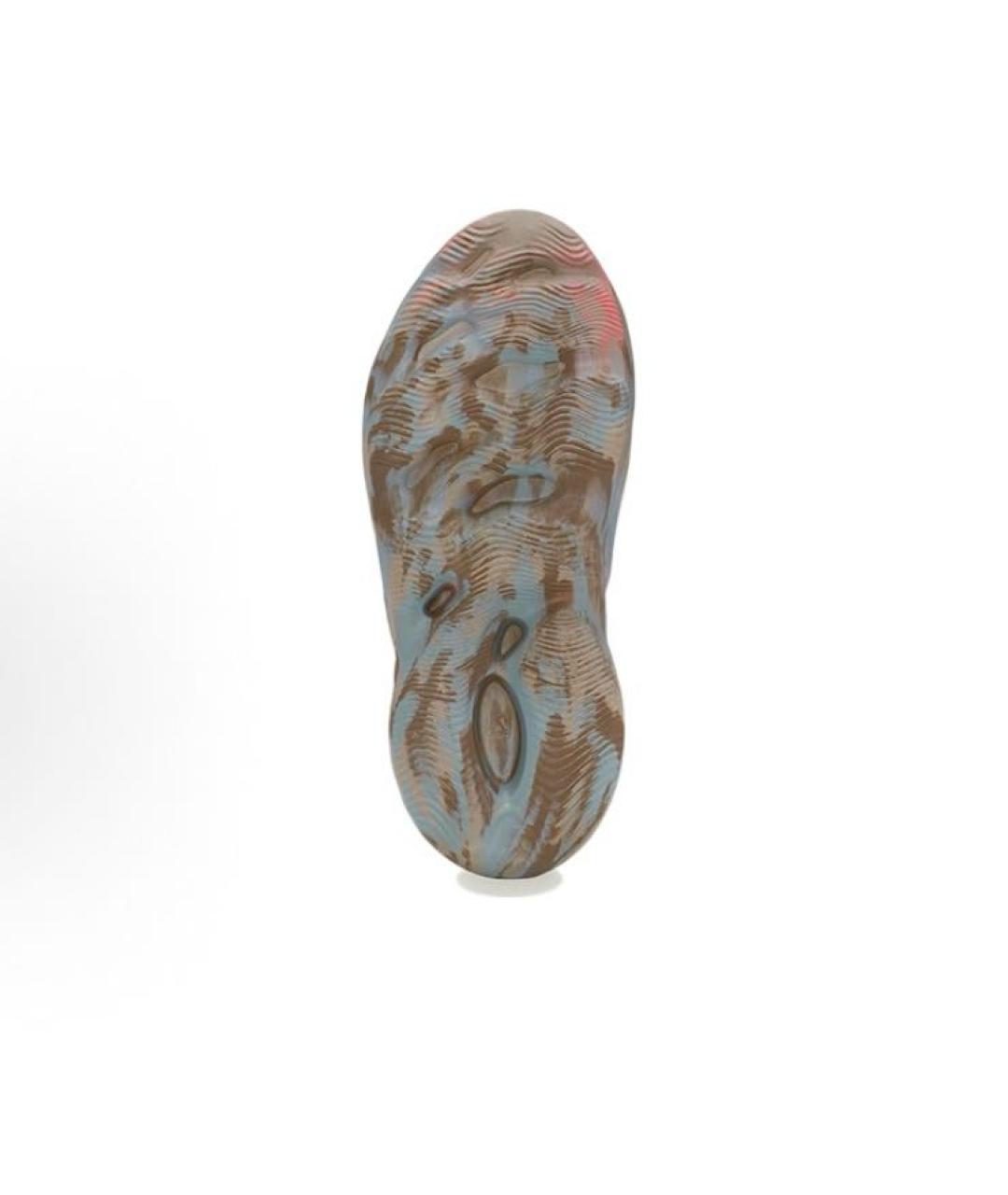 ADIDAS YEEZY Бежевые резиновые сандалии, фото 5