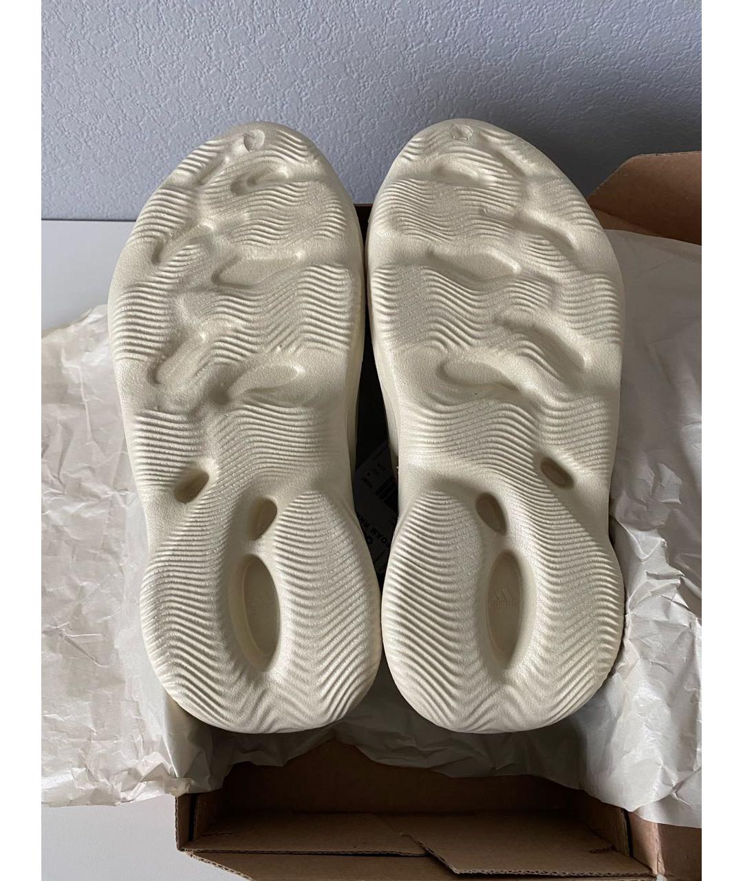 ADIDAS YEEZY Белые резиновые сандалии, фото 6