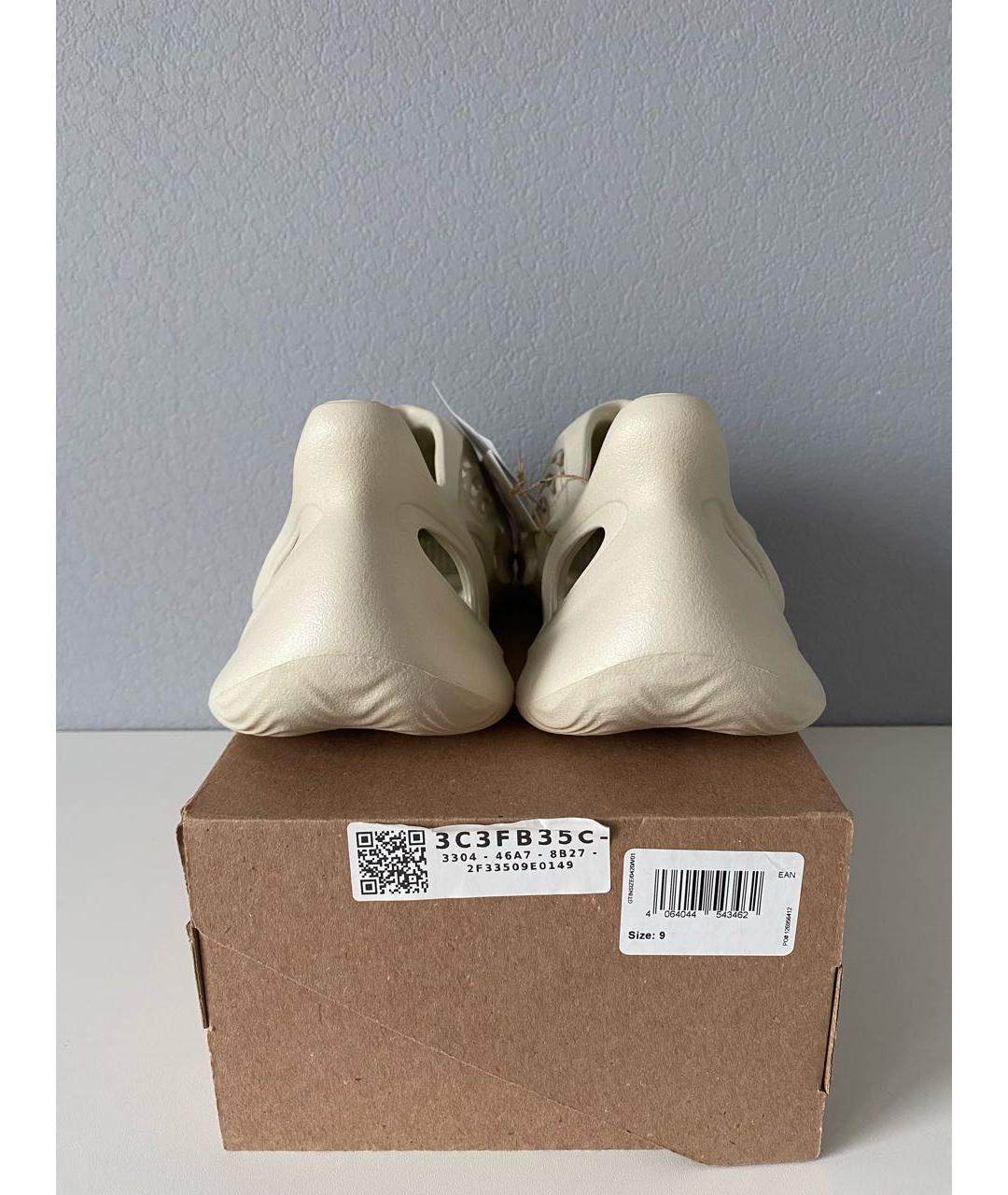 ADIDAS YEEZY Белые резиновые сандалии, фото 7