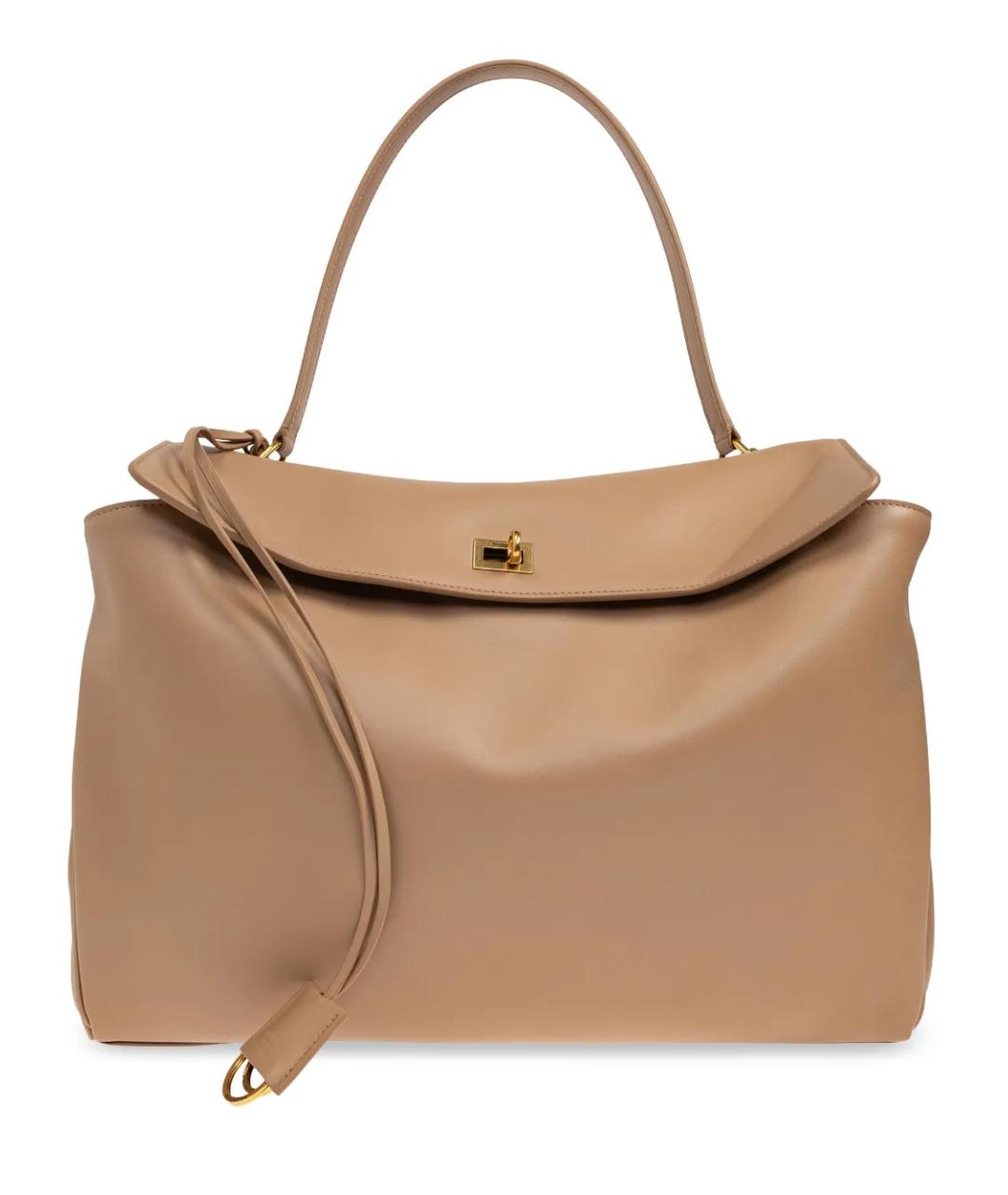 BALENCIAGA Коричневая кожаная сумка через плечо, фото 1