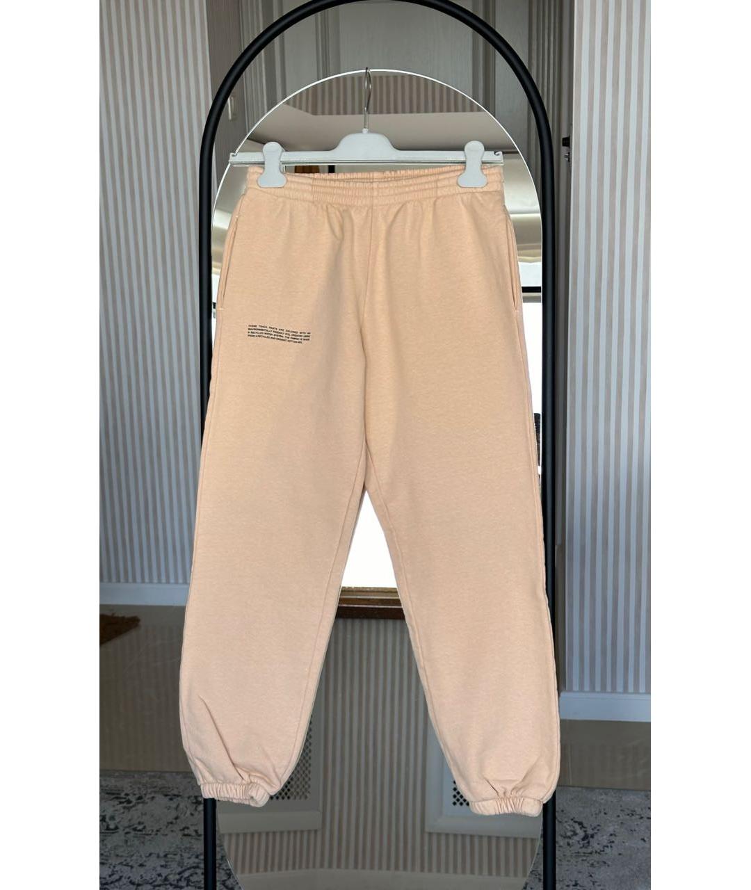 THE PANGAIA Бежевые хлопковые спортивные брюки и шорты, фото 3