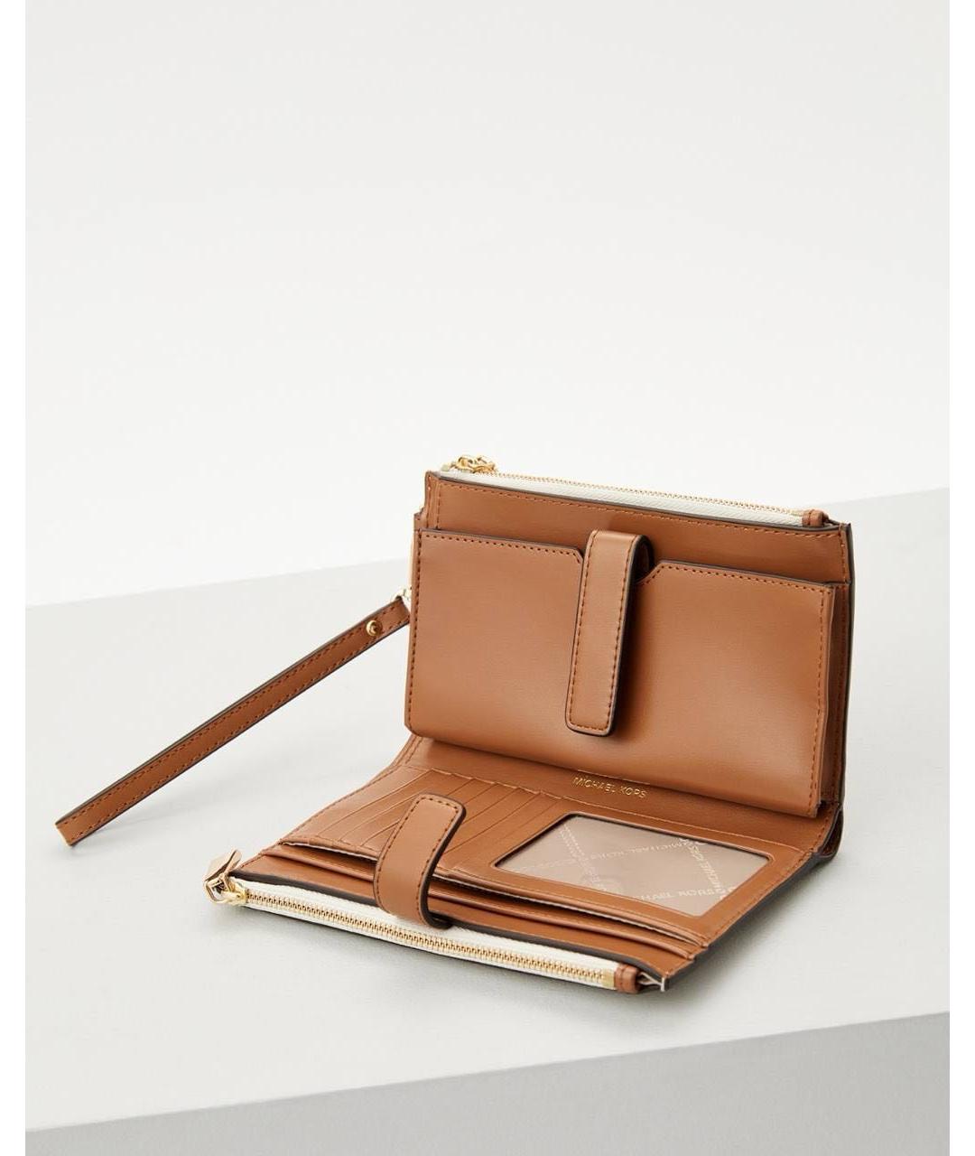 MICHAEL KORS Бежевый кошелек, фото 4