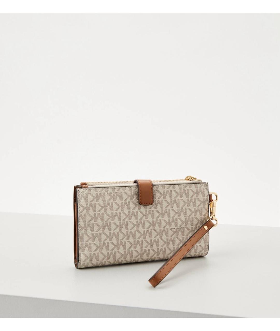 MICHAEL KORS Бежевый кошелек, фото 3
