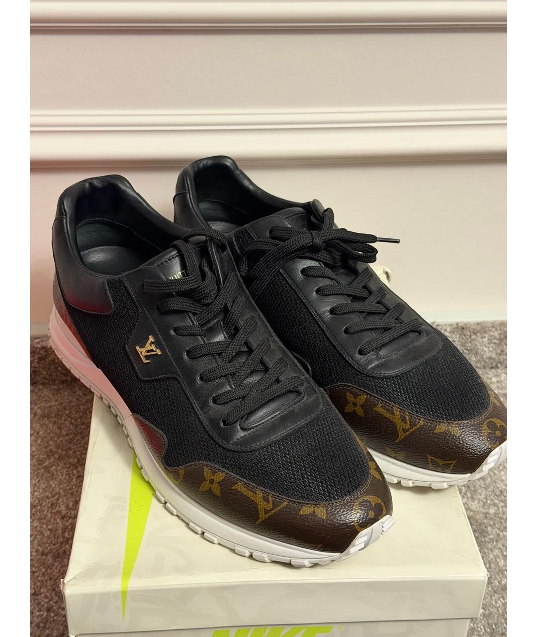 LOUIS VUITTON Коричневые кожаные низкие кроссовки / кеды, фото 3