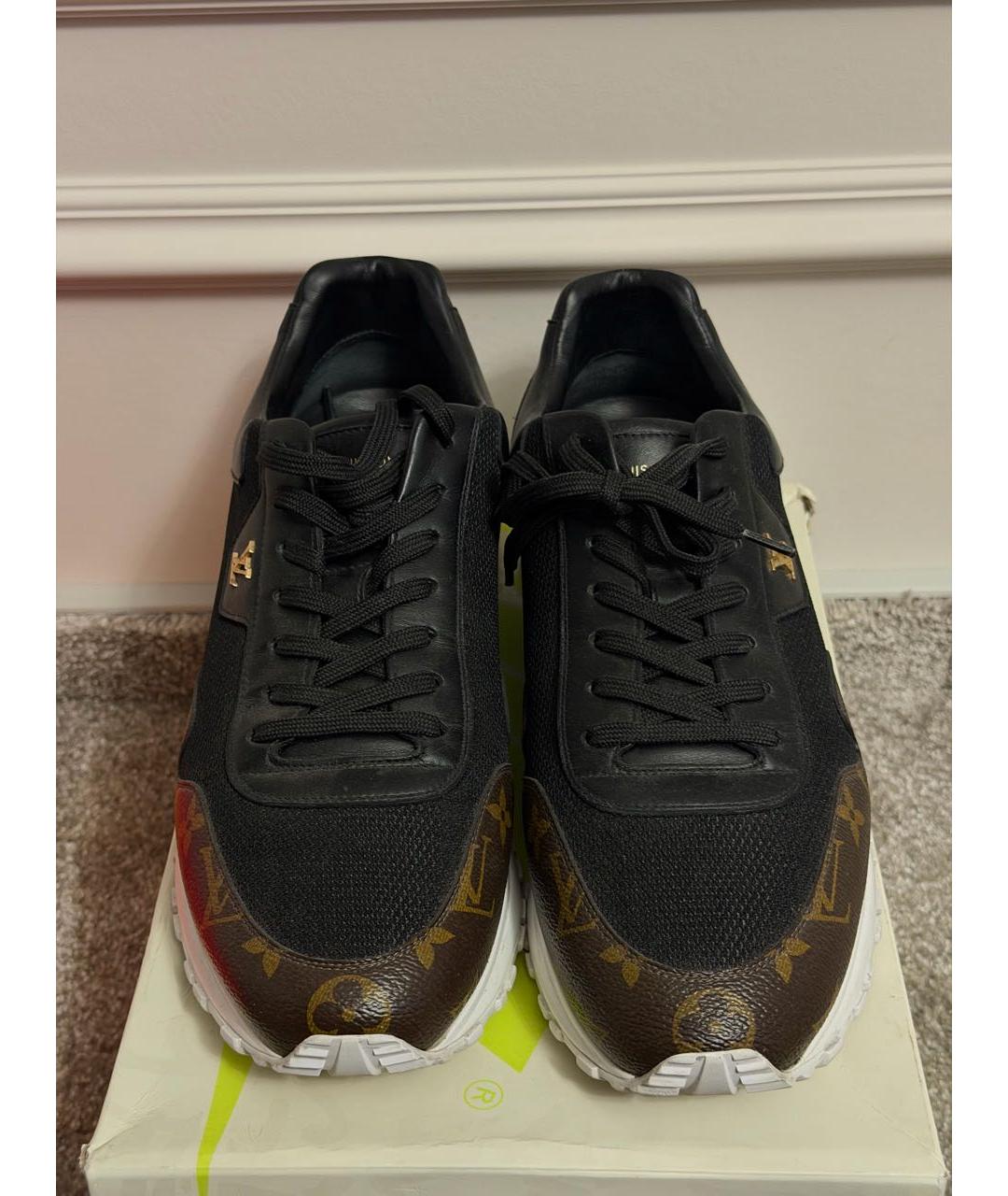 LOUIS VUITTON Коричневые кожаные низкие кроссовки / кеды, фото 2