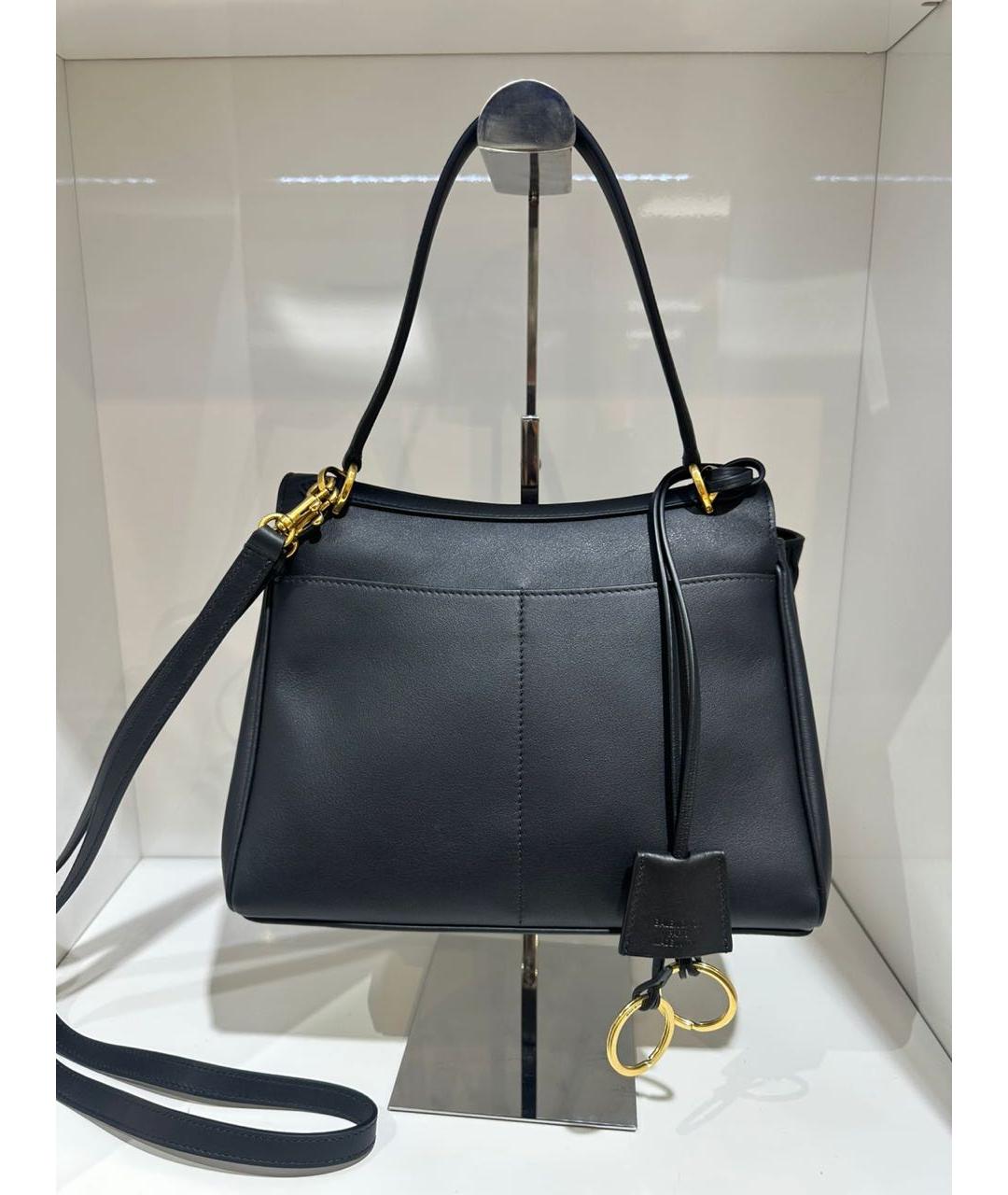 BALENCIAGA Черная кожаная сумка с короткими ручками, фото 4