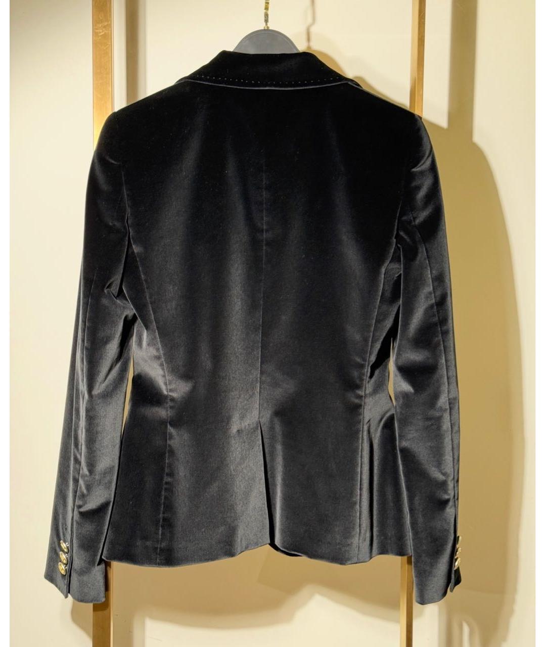 DOLCE&GABBANA Черный хлопковый жакет/пиджак, фото 2