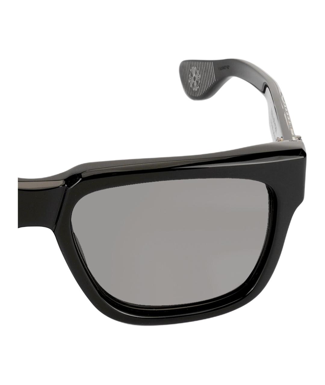 CHROME HEARTS Черные пластиковые солнцезащитные очки, фото 5