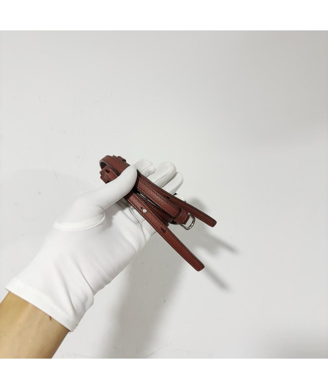 LORO PIANA Красный кожаный рюкзак, фото 7