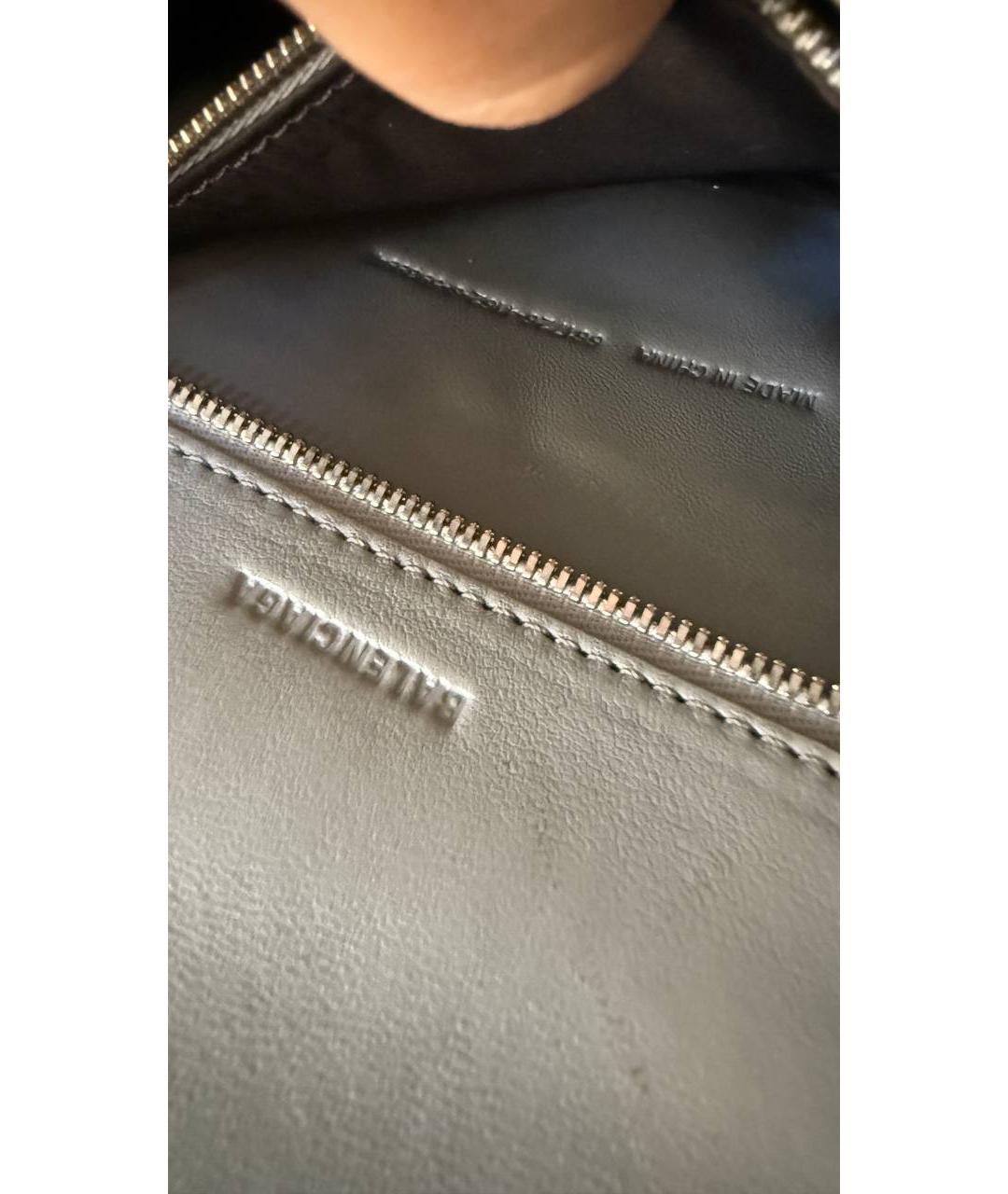 BALENCIAGA Синяя кожаная сумка через плечо, фото 4