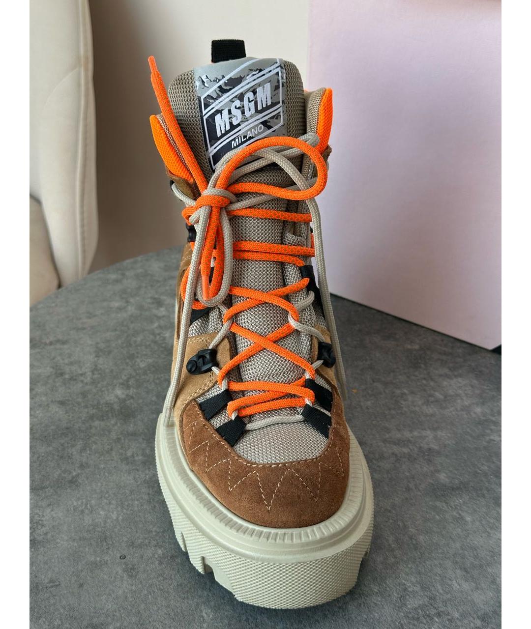 MSGM Мульти замшевые ботинки, фото 5