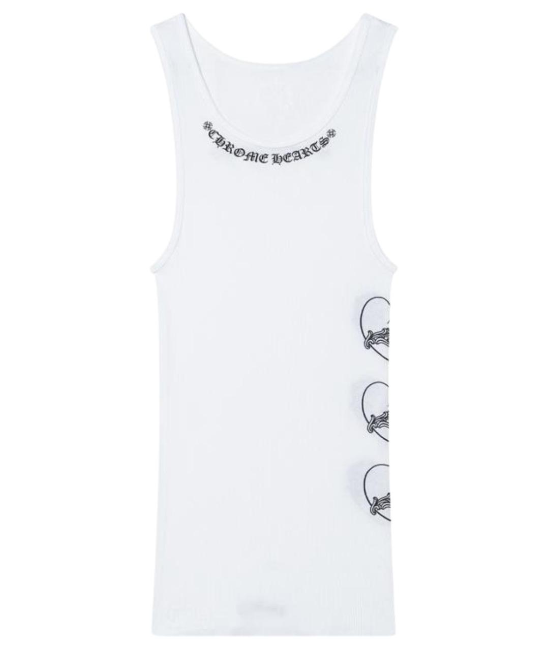 CHROME HEARTS Белая хлопковая майка, фото 1