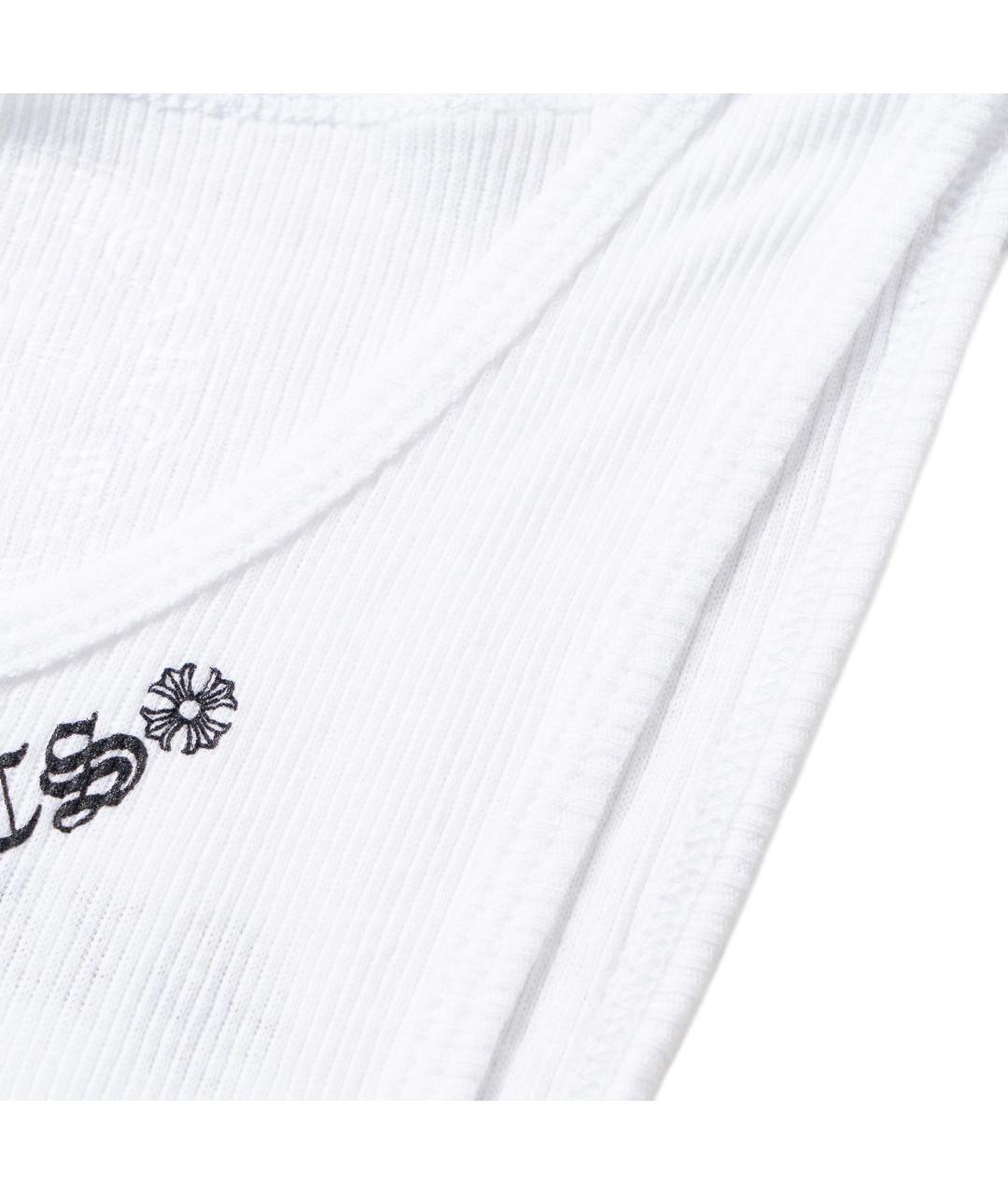 CHROME HEARTS Белая хлопковая майка, фото 6