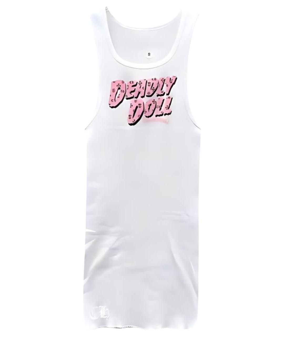 CHROME HEARTS Белая хлопковая майка, фото 1