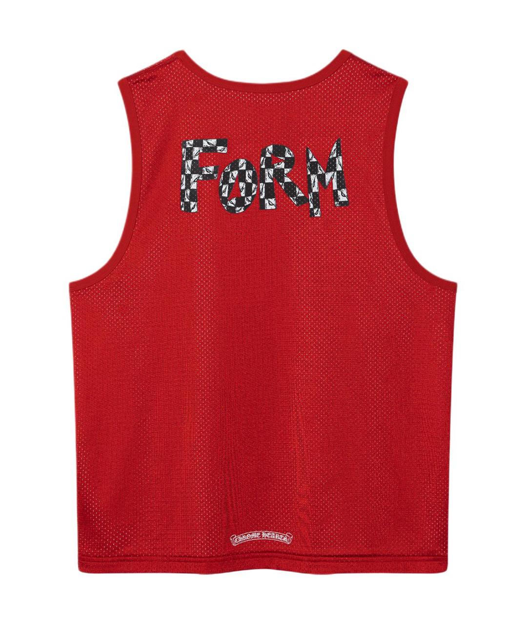 CHROME HEARTS Красная хлопковая майка, фото 4