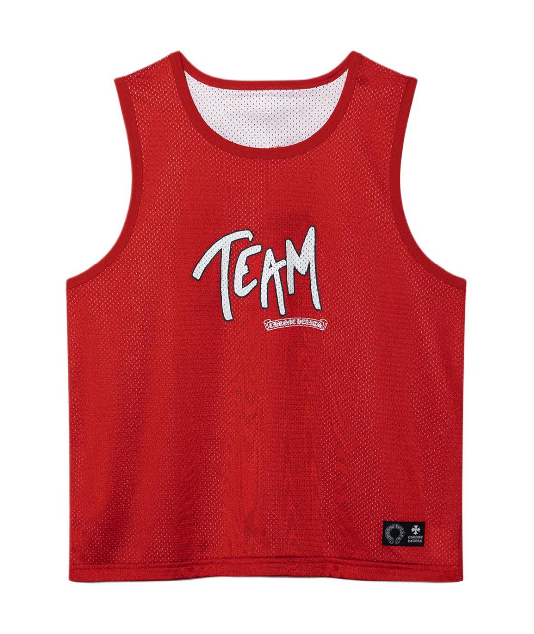 CHROME HEARTS Красная хлопковая майка, фото 3