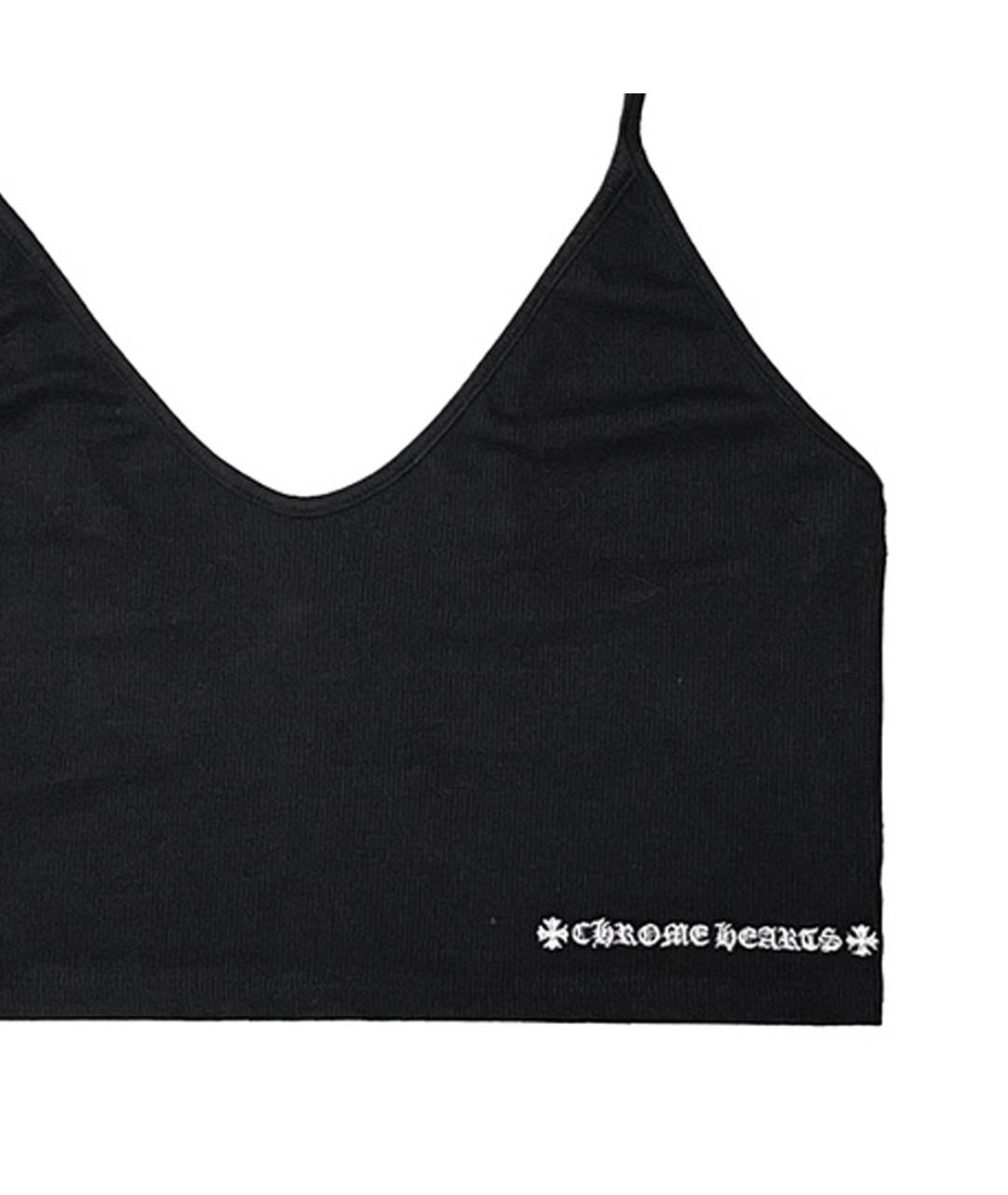 CHROME HEARTS Черная хлопковая майка, фото 3