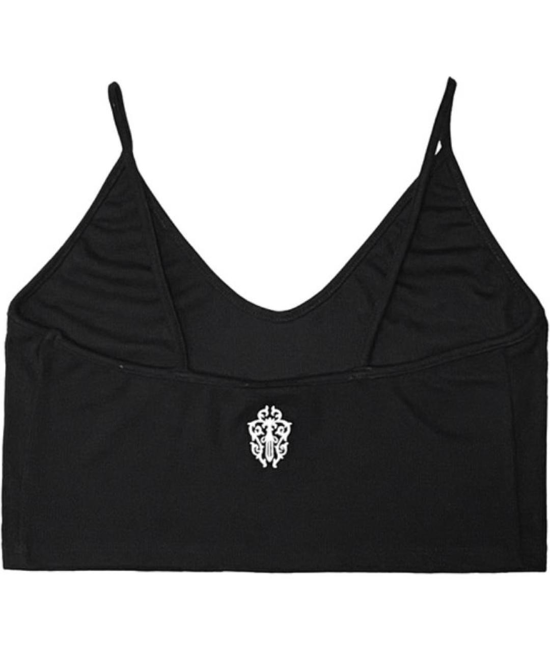 CHROME HEARTS Черная хлопковая майка, фото 2