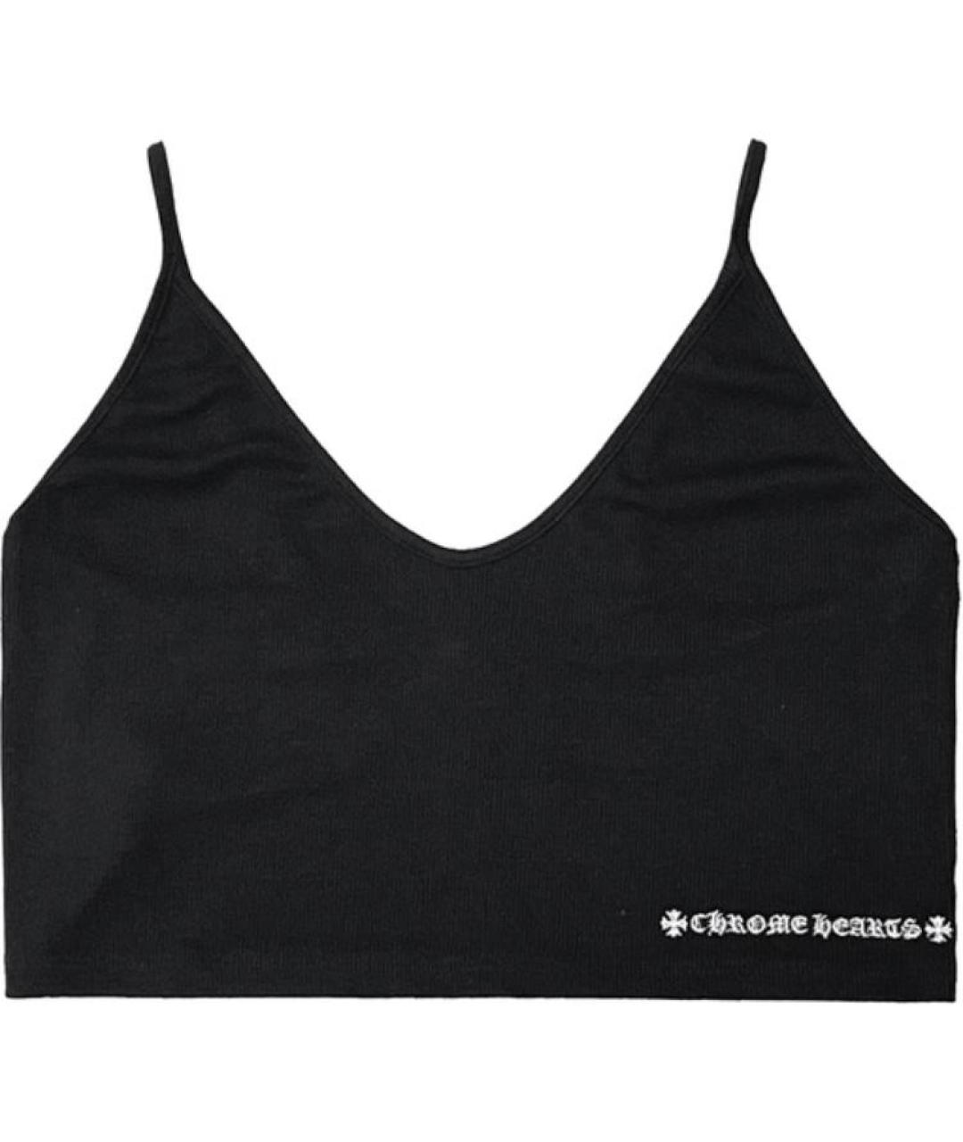 CHROME HEARTS Черная хлопковая майка, фото 1