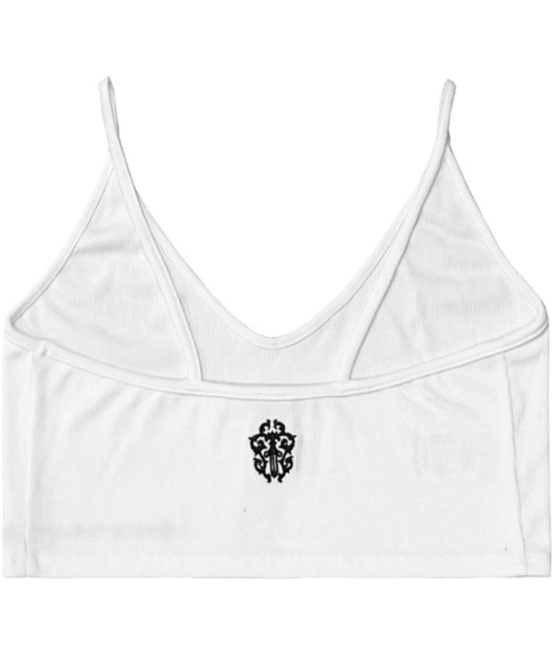 CHROME HEARTS Белая хлопковая майка, фото 2