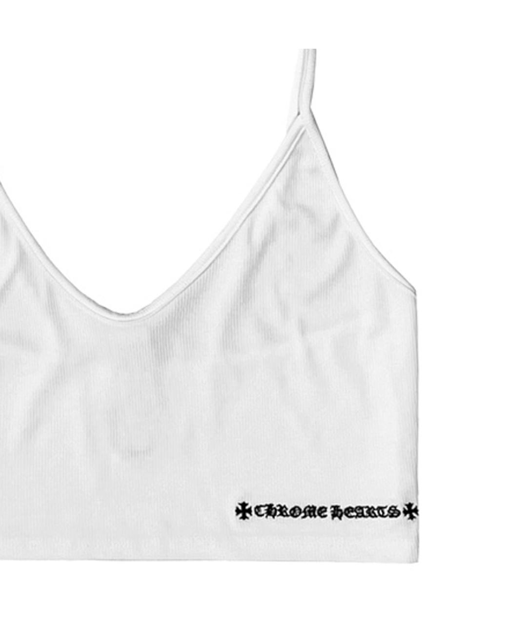 CHROME HEARTS Белая хлопковая майка, фото 3