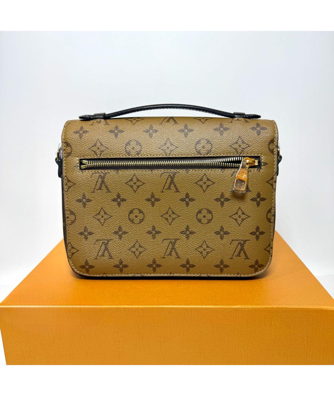 LOUIS VUITTON Коричневая сумка с короткими ручками, фото 6